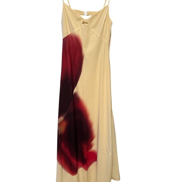 Abercrombie & Fitch - Julia Slip Cutout Maxi Dress - Large Petite - Picture 2 of 5